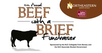 4th Annual Beef with a Brief Fundraiser. Sponsored by the NJC Collegiate Farm Bureau and the Associate Student Government.