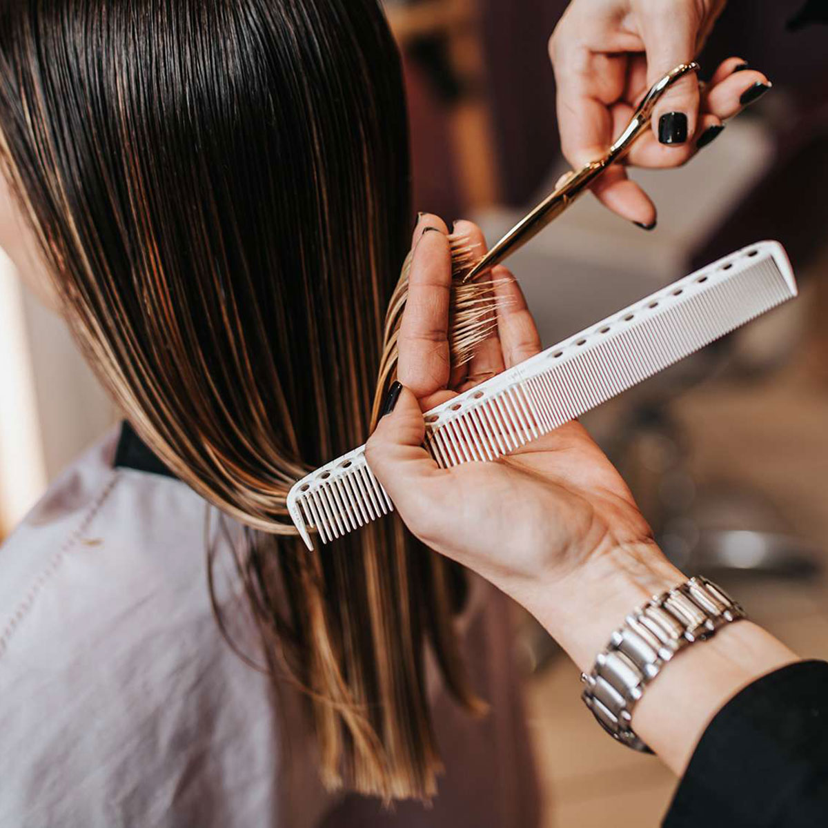 Cutting hair