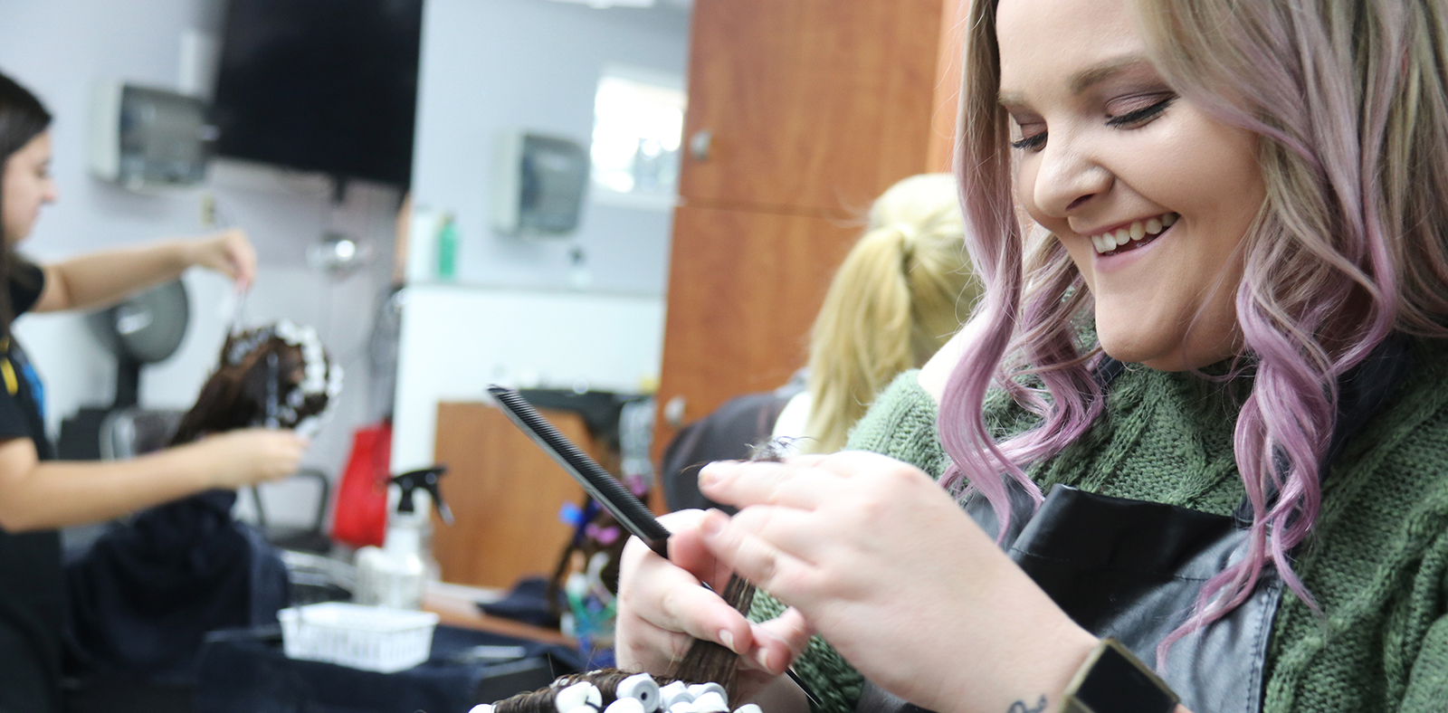 Students in Salon