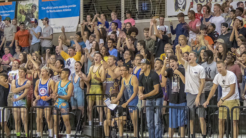 The roaring crowd of a student section at a top notch athletic event doesn't just happen at a large university. Community colleges or junior colleges like Northeastern give you the same great experience. Nothing compares the student section in the Bank of Colorado Event Center during a Plainswomen Volleyball game.