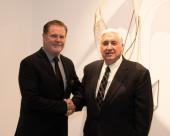 Chuck Baker, NJC Alumni Association board member, and Dr. Dale McCall