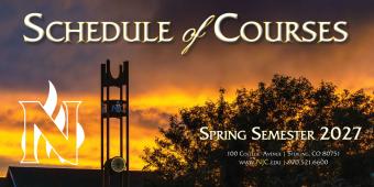 Schedule of Courses Spring Semester 2027 
