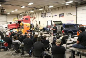 Stemco Representative presenting to students