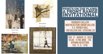 Images of prints from the gallery show.