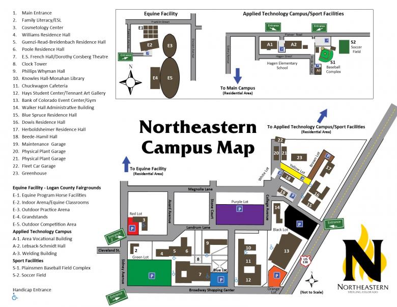 Northeast Community College Campus Map